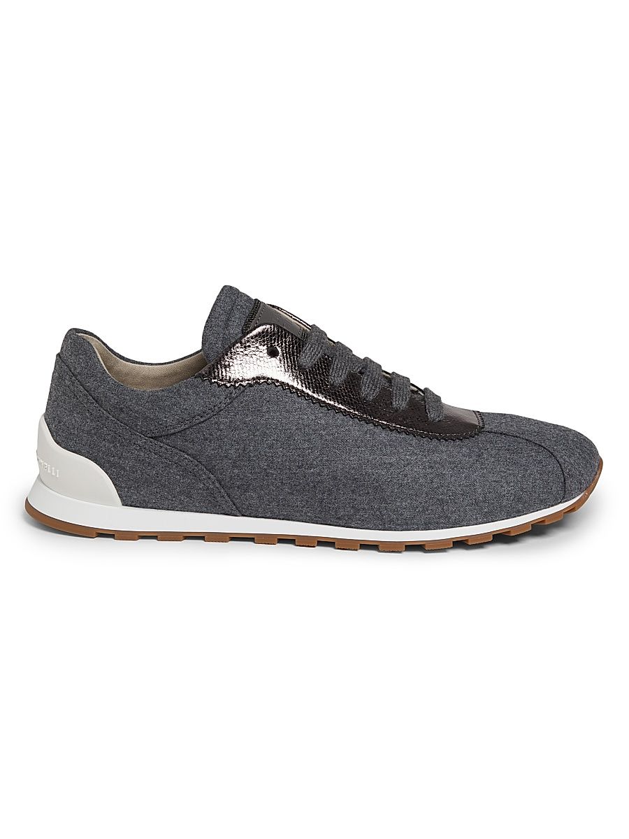 Women's Wool Low-Top Sneakers - Mid Grey - Size 5.5