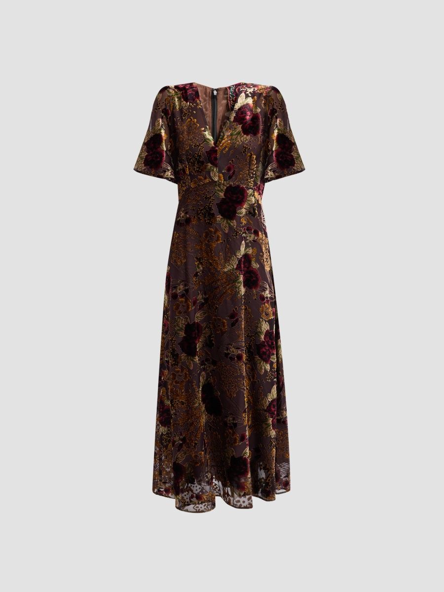 Johnny Was Women's Cinco Burnout Maxi Dress - Joanna Burnout - Size Large