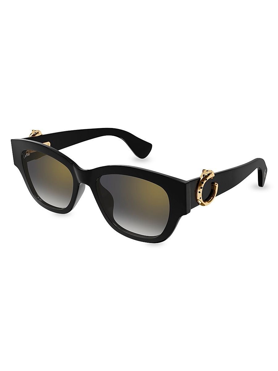 Women's Panthère Classic 55MM Square Sunglasses - Black