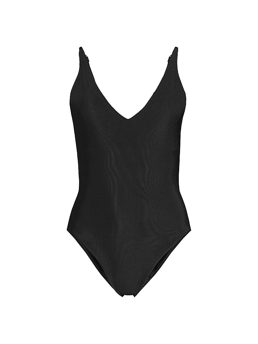 Women's Reese One-Piece Swimsuit - Black - Size Large