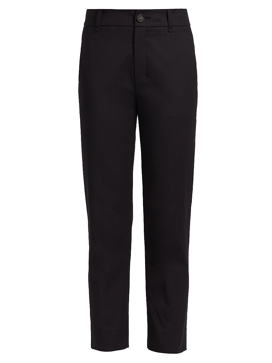 Women's Cigarette-Leg Trousers - Black - Size 6