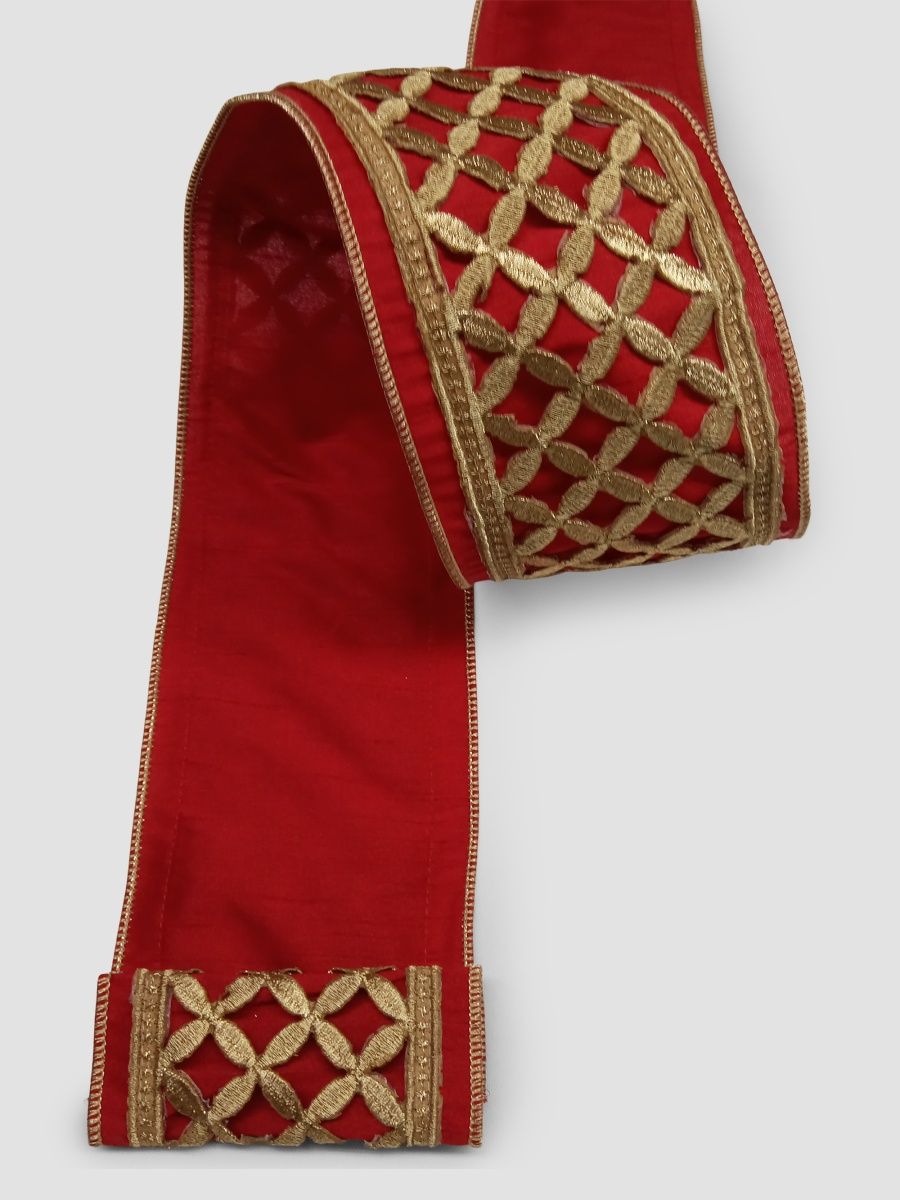 Winward Home Holiday Newness Laser Cut Trim Dupion Ribbon