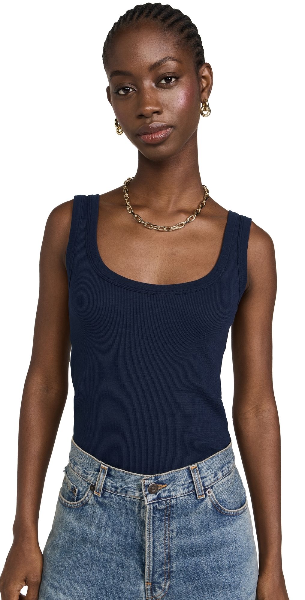 Sold Out NYC The Scoop It Up Tank Navy L