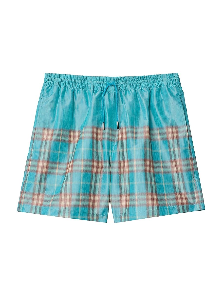 Men's Check Swim Shorts - Atom Blue Ip Check - Size XL
