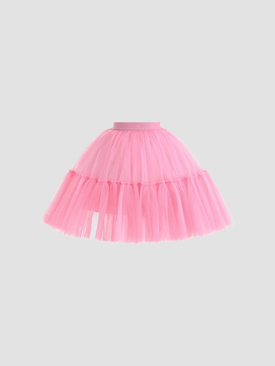 Mimi Tutu Girl's Little Girl's & Girl's Layered Tulle Skirt - Pink - Size 12