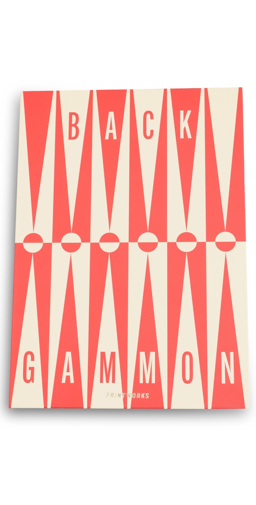 Printworks Classic Art of Backgammon Red/Cream One Size