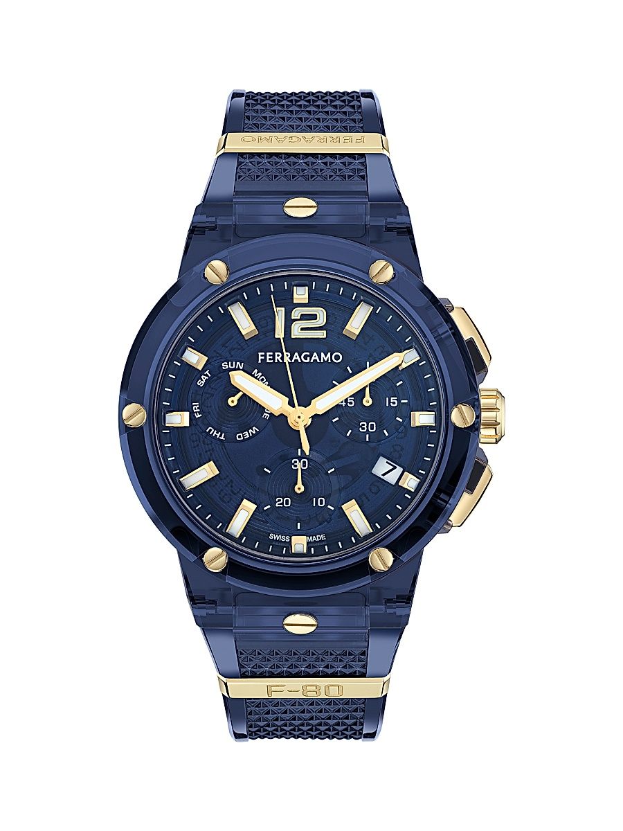 Men's F-80 Translucent Chronograph Watch/44MM - Blue