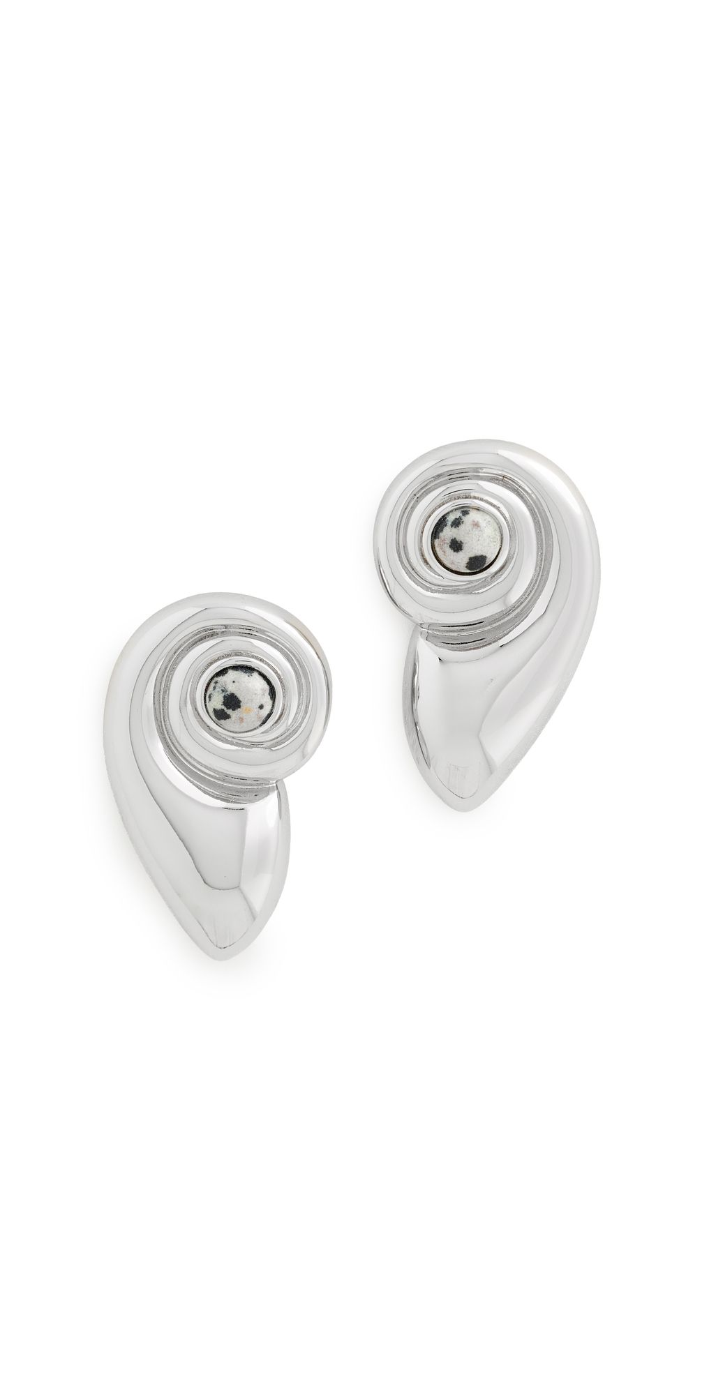 Luv Aj The Palma Shell Studs Silver One Size