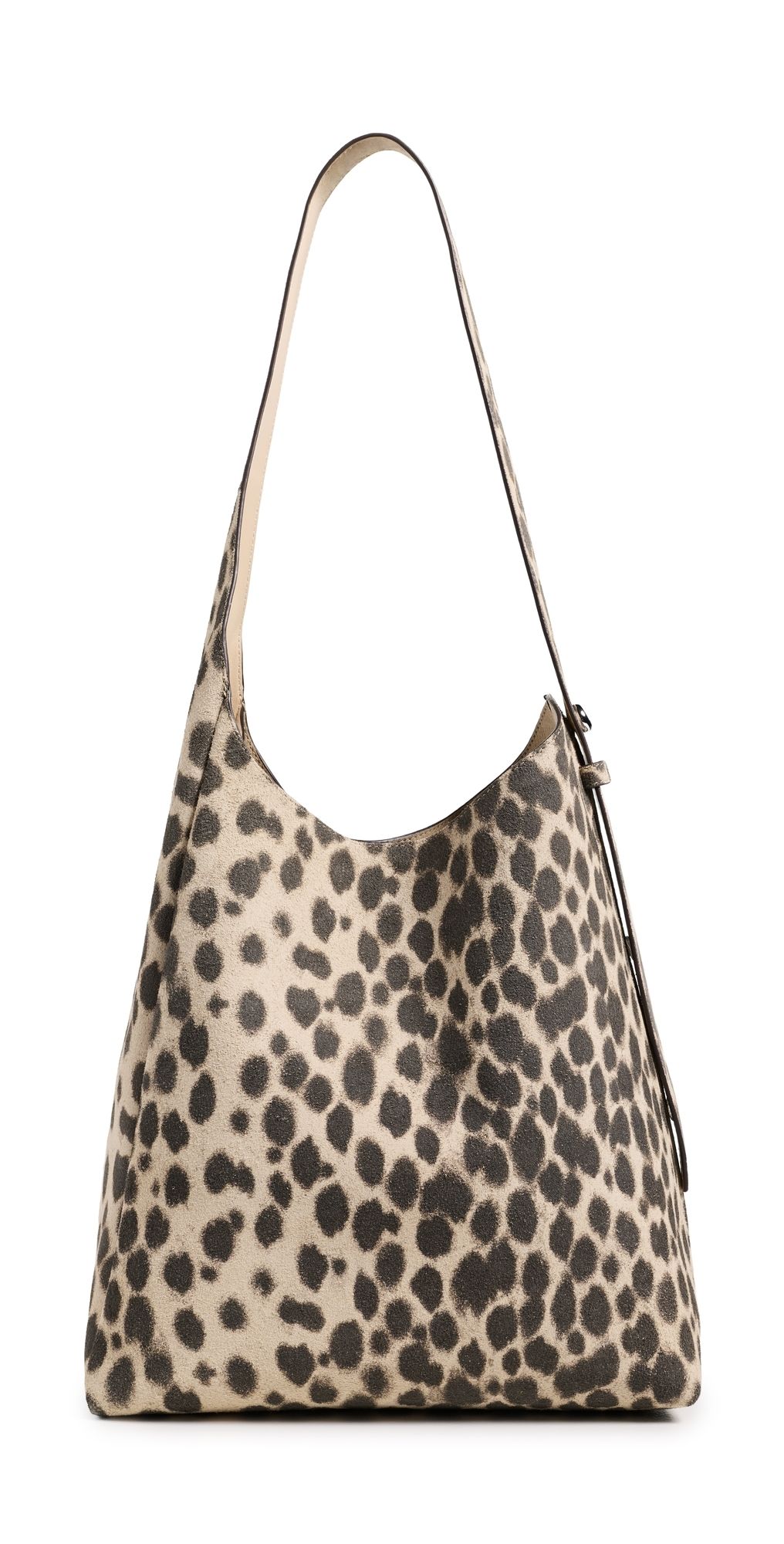 Tory Burch Romy Suede Hobo Bag CHEETAH SPOTS One Size