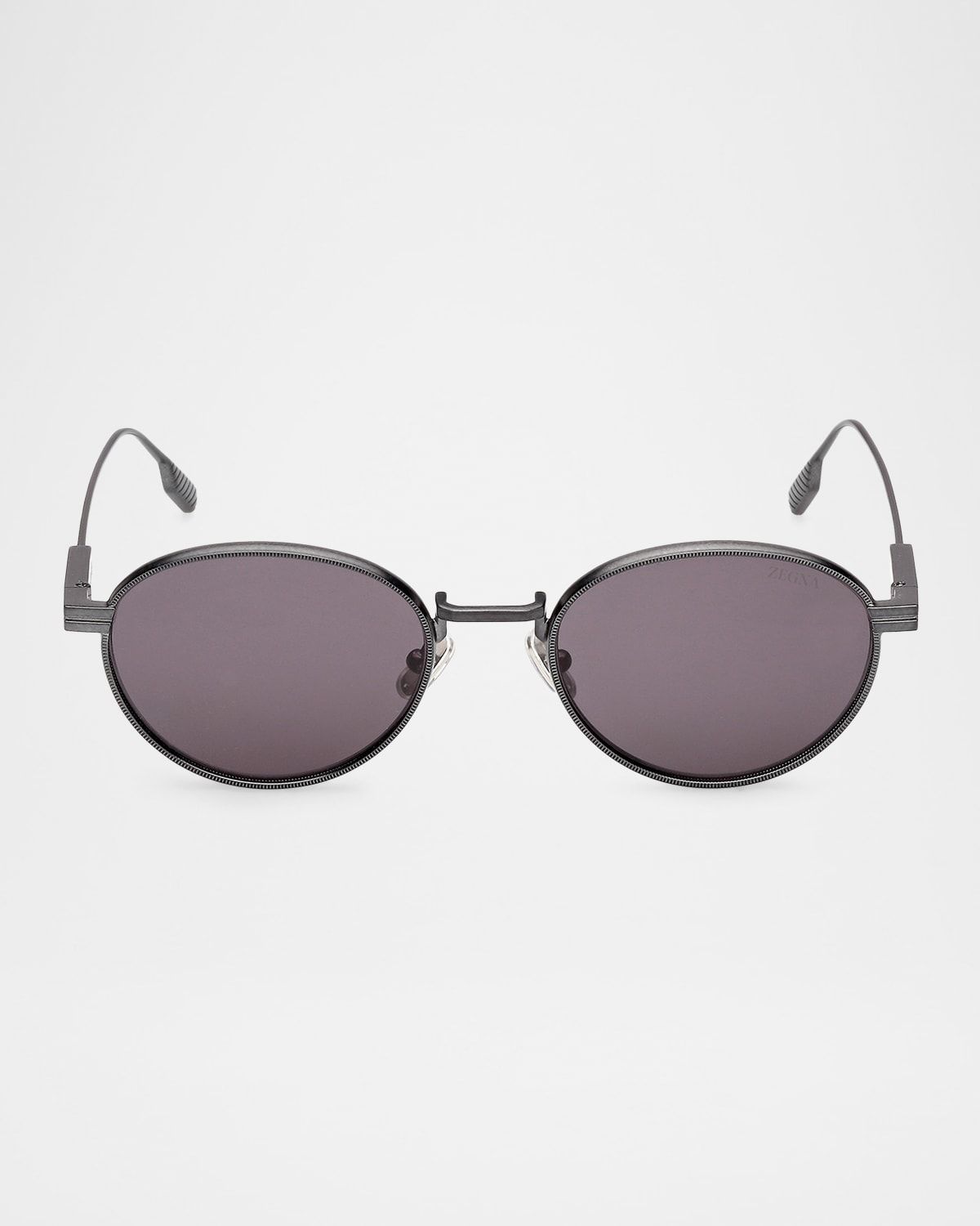 52mm Metal Oval Sunglasses