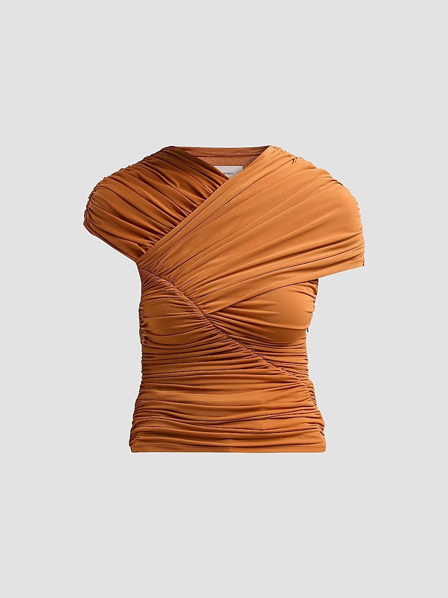 Women's Montana Draped Top - Almond - Size Small