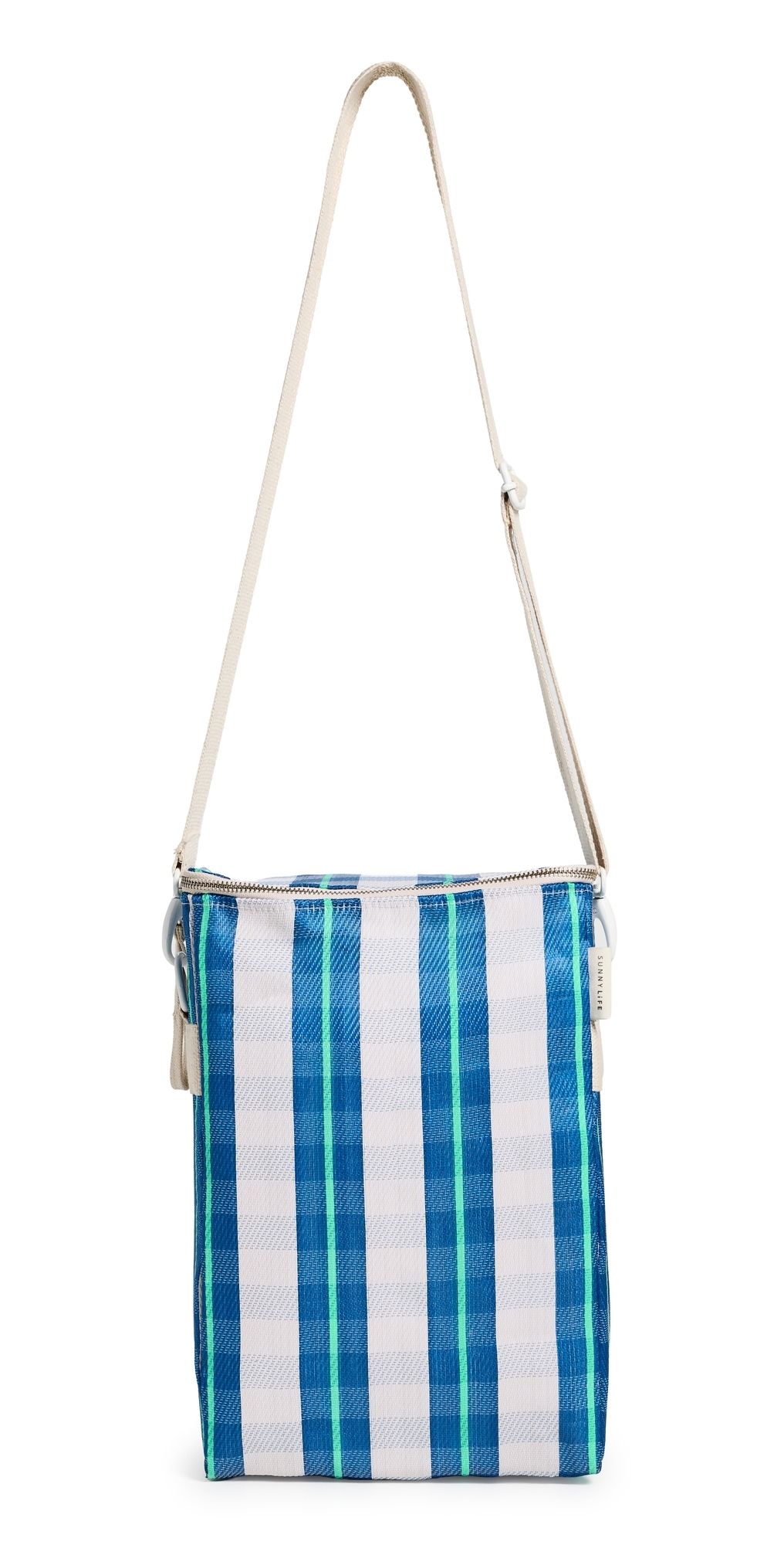 SunnyLife Recycled Nylon Drinks Cooler Bag Bag Blue Neon One Size