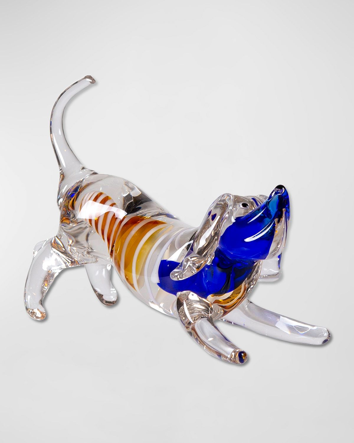 Joey Art Glass Dog Sculpture