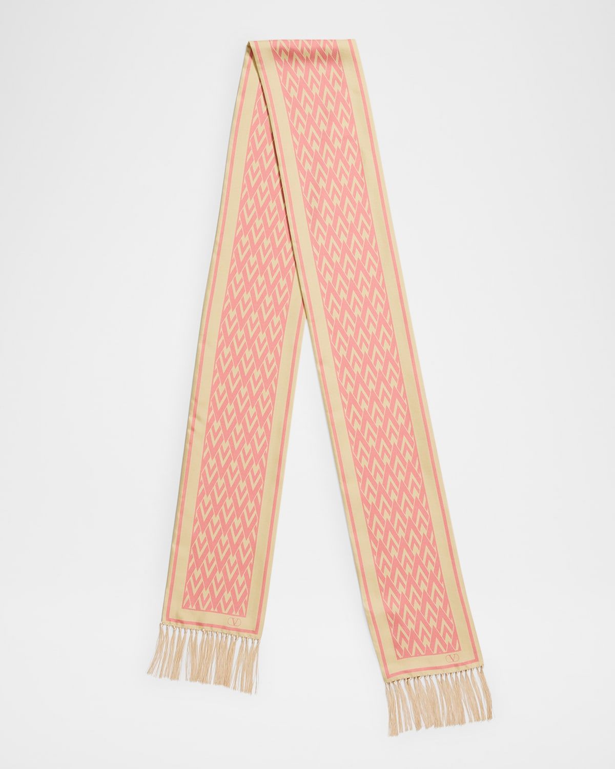 Monogram Fringe-Trim Scarf