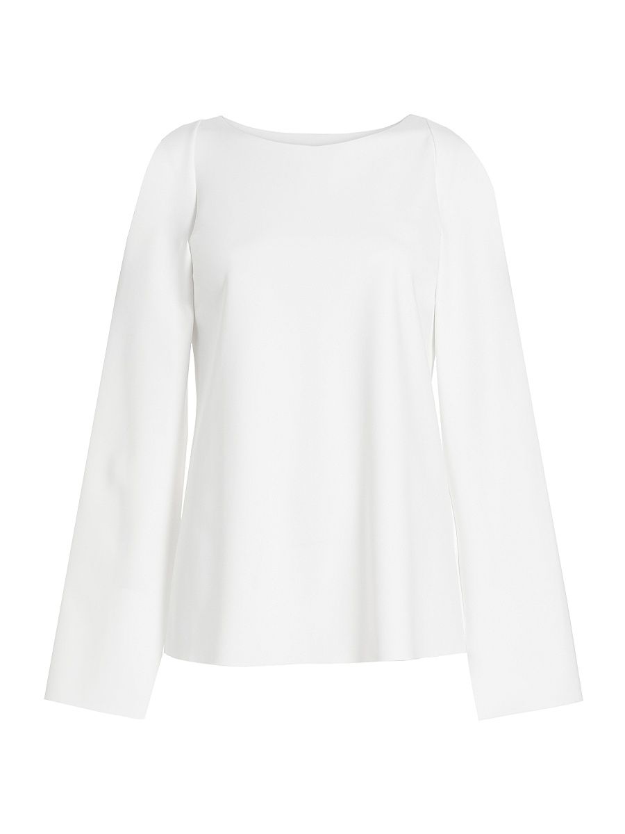 Women's Tsubame Sje Cold-Shoulder Top - White - Size 12