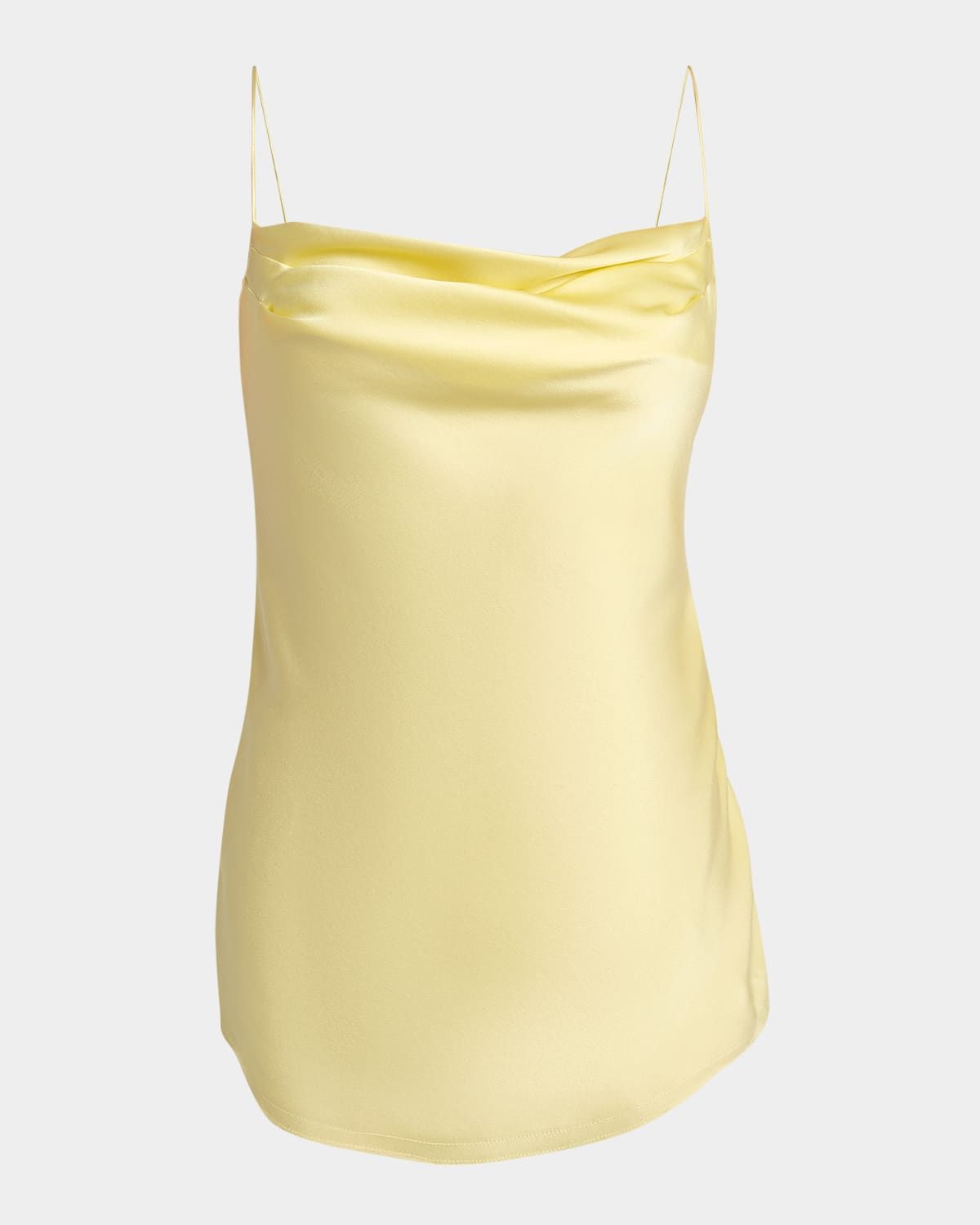 Cowl-Neck Satin Cami Top