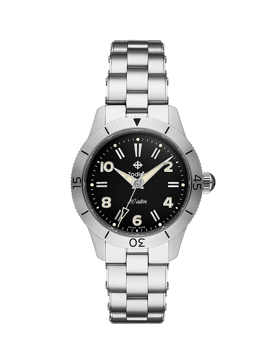 Men's Stainless Steel Automatic Bracelet Watch - Steel