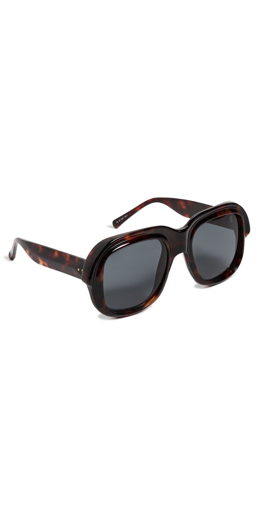 Dries Van Noten Round Sunglasses Tortoiseshell/Gold/Grey One Size