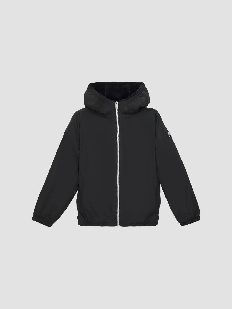 Moose Knuckles Unisex Little Kid's & Kid's Simcoe Reversible Bunny Jacket - Black - Size 18