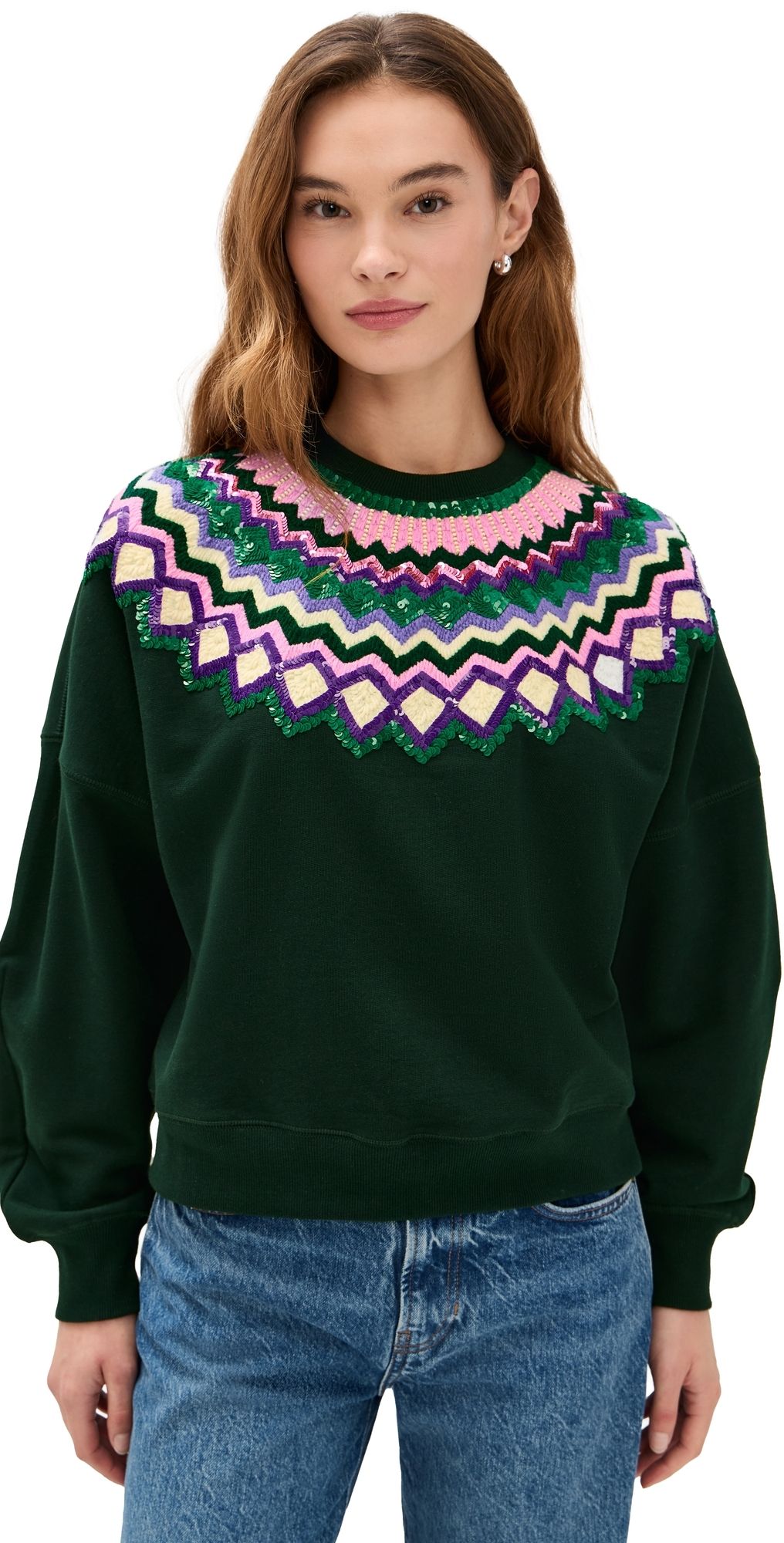 ESSENTIEL ANTWERP Issu Embroidered Sweatshirt Combo1 Paula's Choice 2