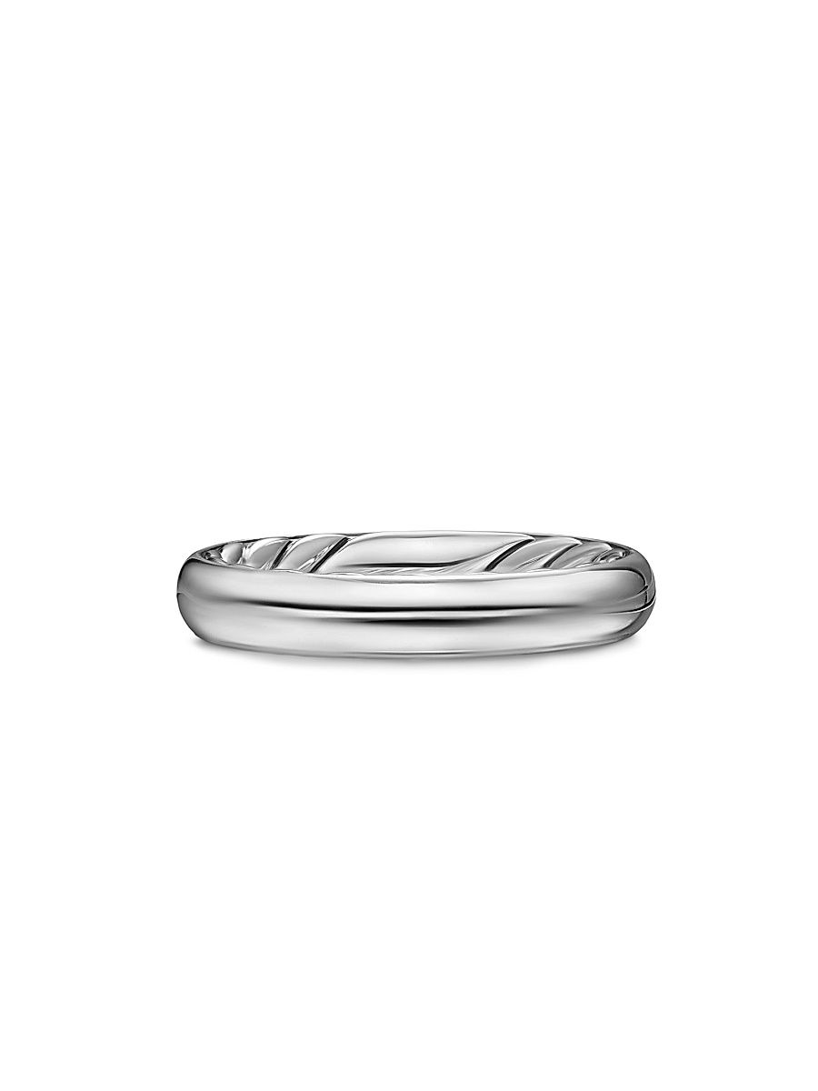 Women's DY Mercer Band Ring in Sterling Silver, 3.7MM - Silver - Size 7