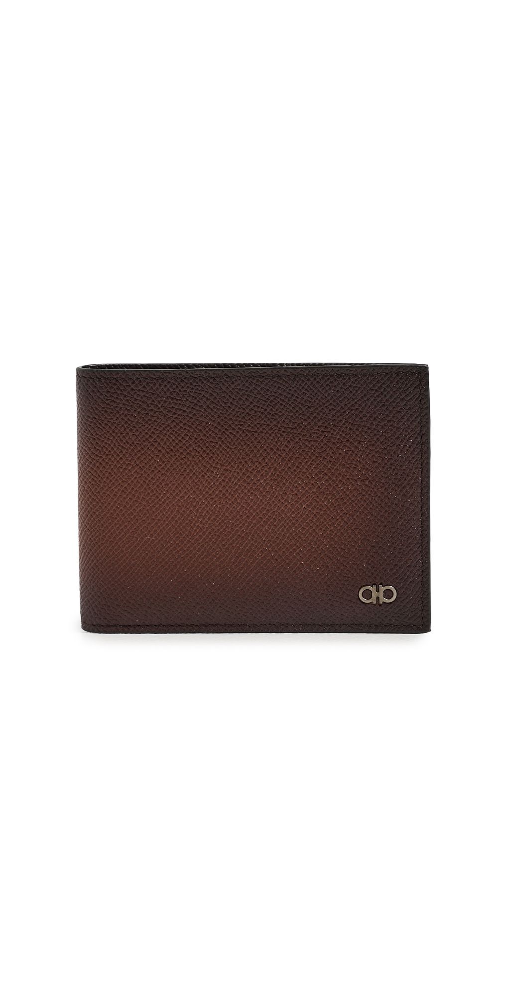 FERRAGAMO Micro Gancio 6CC Bifold Wallet New Cognac One Size