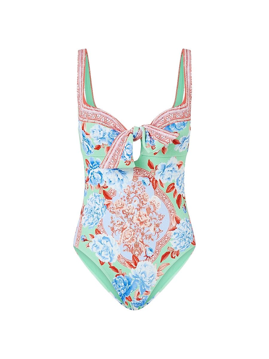 Women's Floral One-Piece Swimsuit - Topkapi Pop - Size Medium