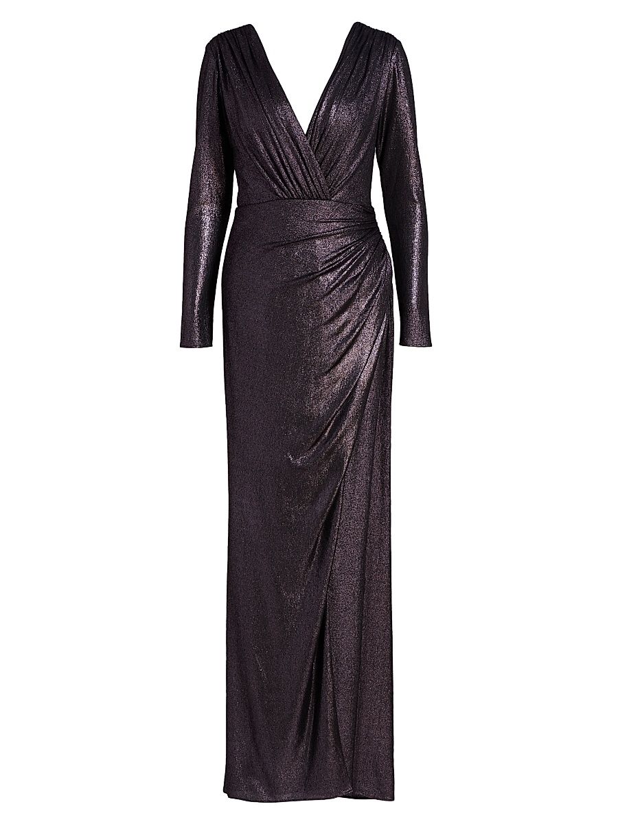 Women's Elyssia Jersey Draped Gown - Amethyst - Size 16