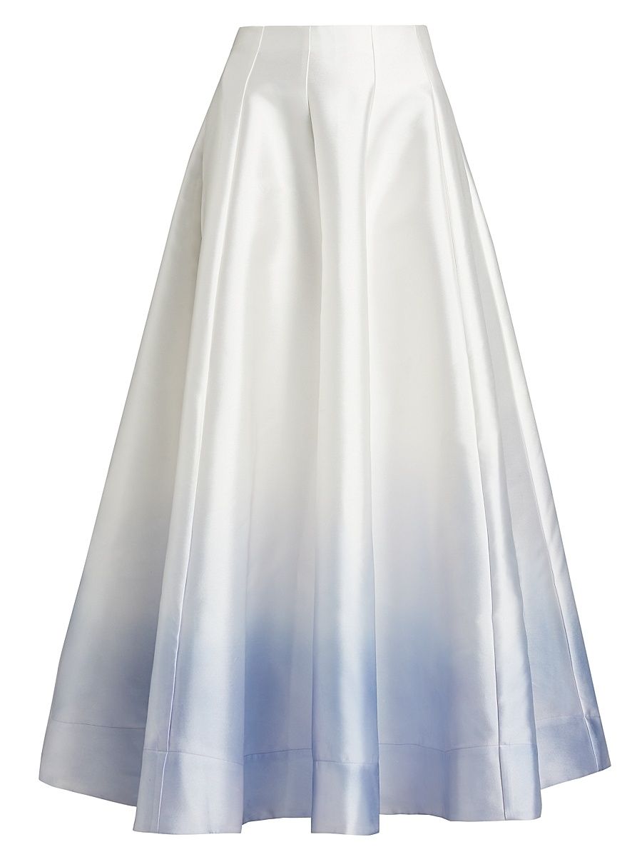 Women's Cragiburne Ombré A-Line Maxi Skirt - Ivory Midnight - Size 4