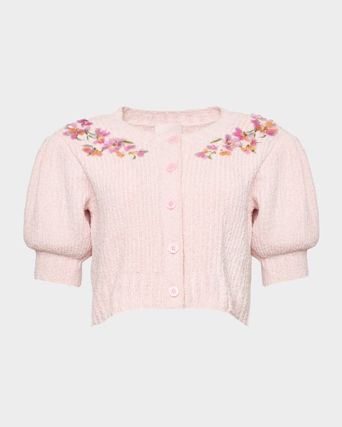 Millicent Trailing Flower Cropped Cardigan