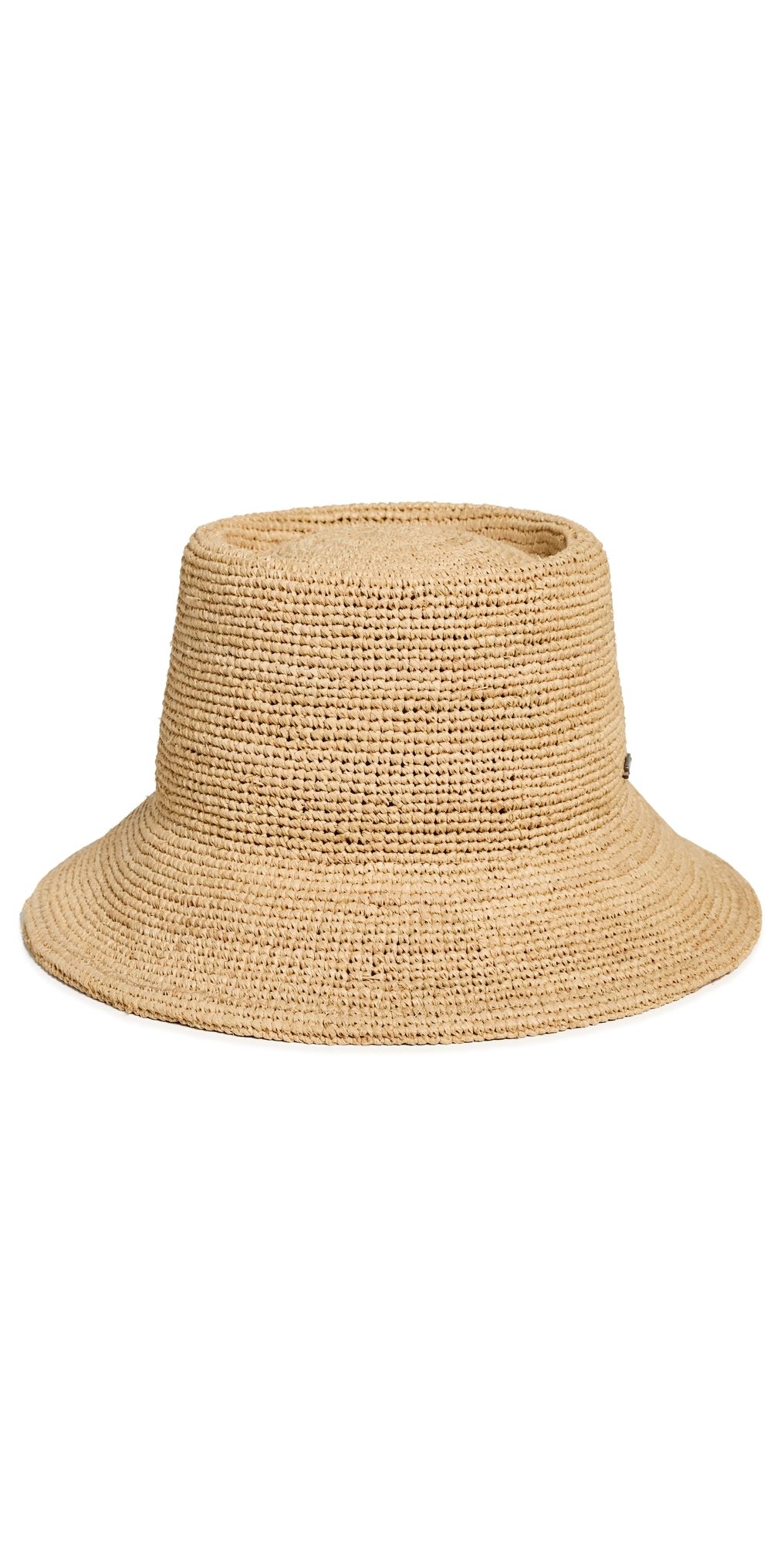 Brixton Ellee Straw Bucket Hat Natural M/L