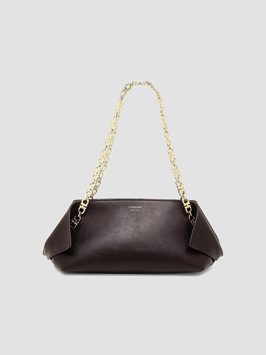 FERRAGAMO Women's Extra-Small Scarf Leather Shoulder Bag - Testa Di Moro Al Campione