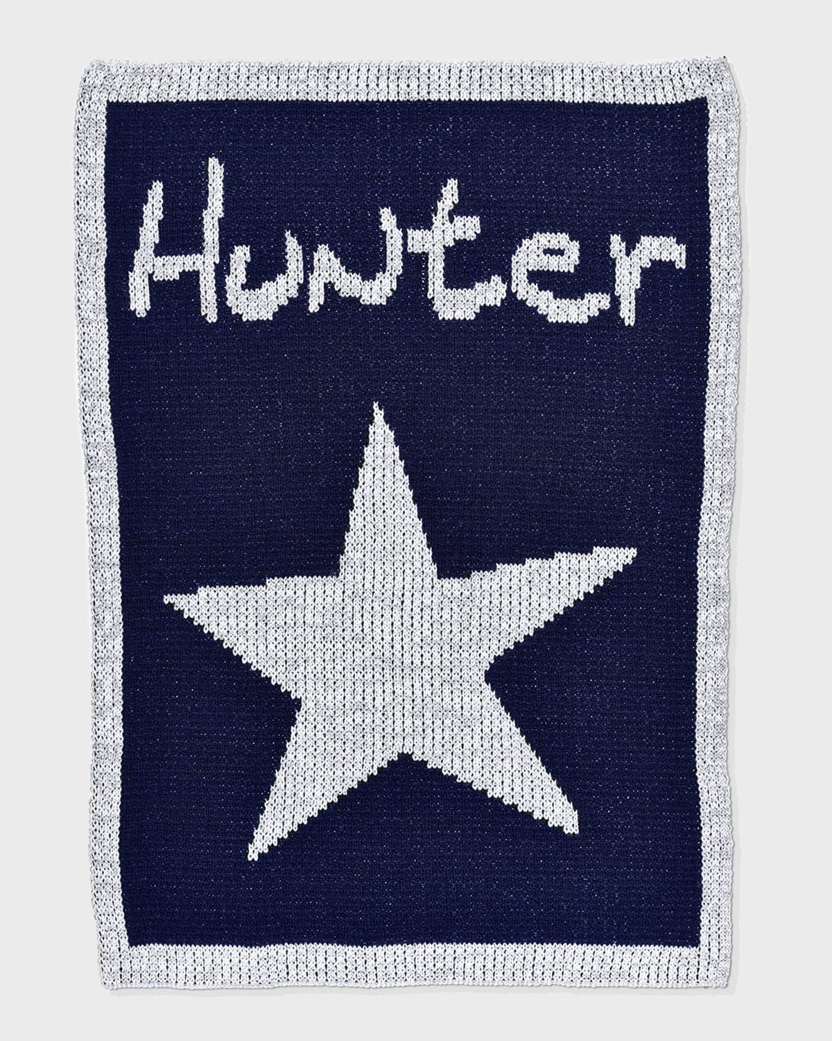 Single Star Metallic Stroller Blanket, Personalized