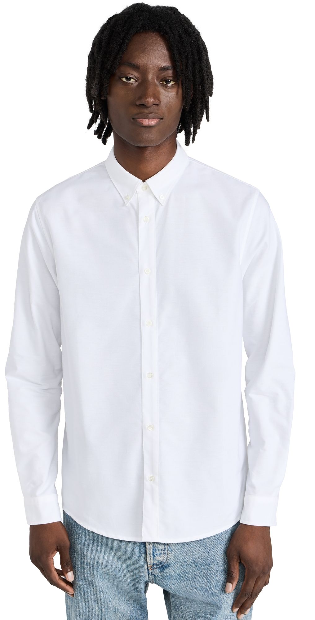 A. P.C. Oxford Button Down Shirt White XXL