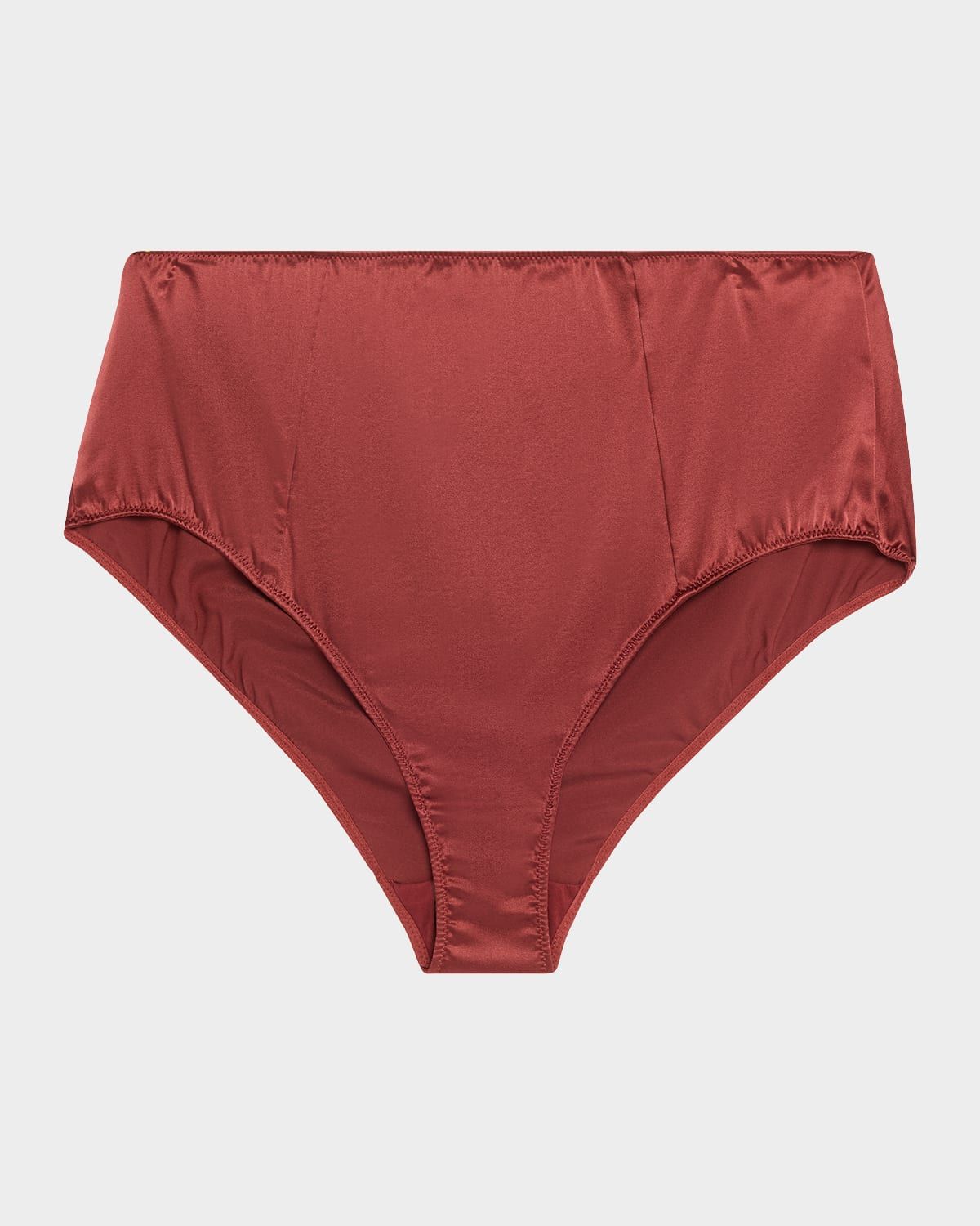 Tous Les Jours High-Rise Stretch Silk Panties