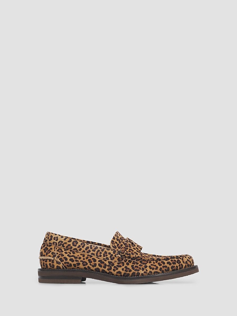 Women's Sabela Leopard Print Loafers - Mini Leopard Castoro - Size 12