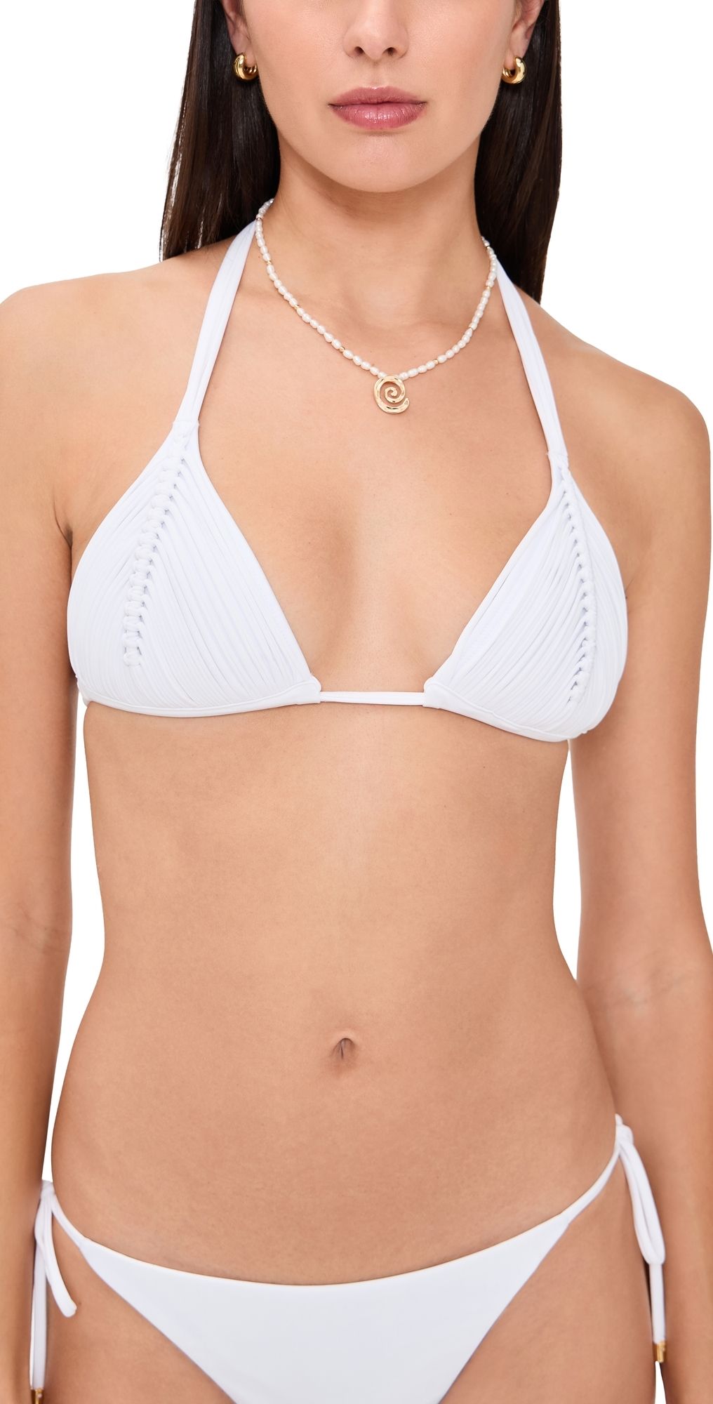 PQ Swim Isla Triangle Bikini Top Waterlily M