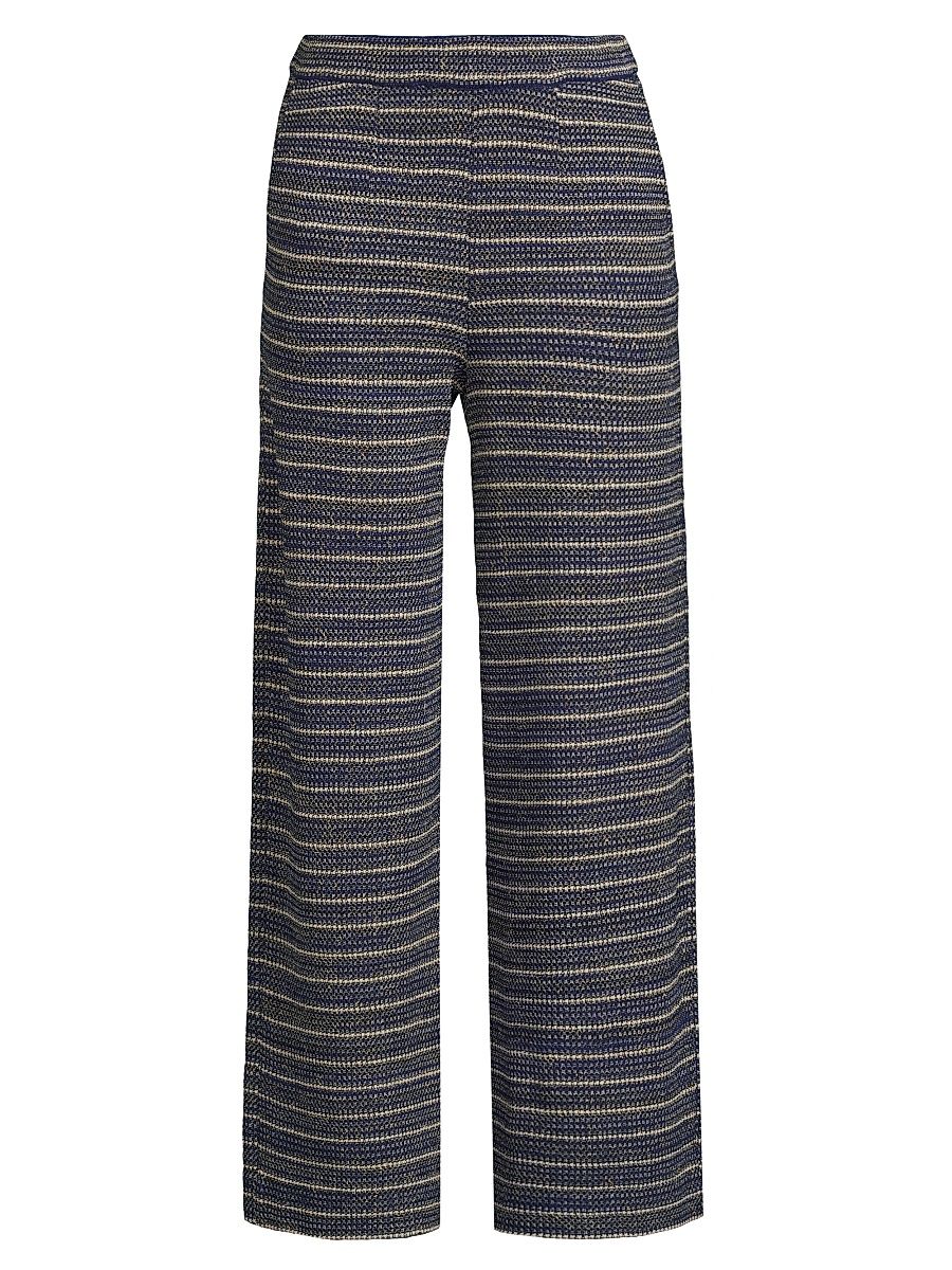 Women's Metallic Tweed Pull-On Pants - Size XL