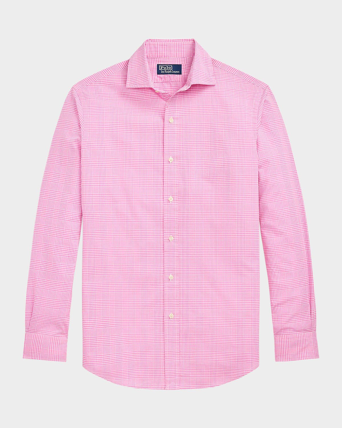 Men & apos;s Glen Plaid Poplin Sport Shirt