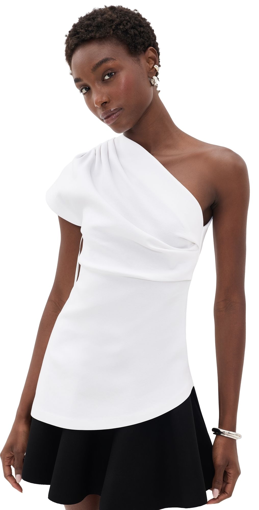 The Garment Glam Asymmetric Tee Ecru 12