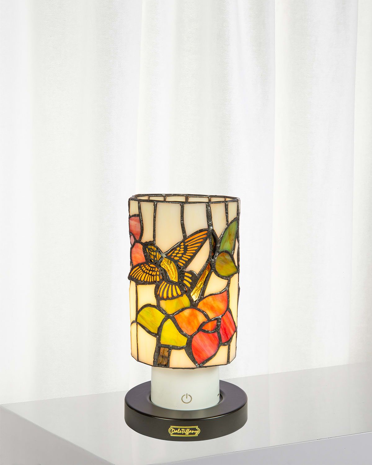 Tiffany Mosaic 8.5" Rechargeable Wireless Accent Lamp