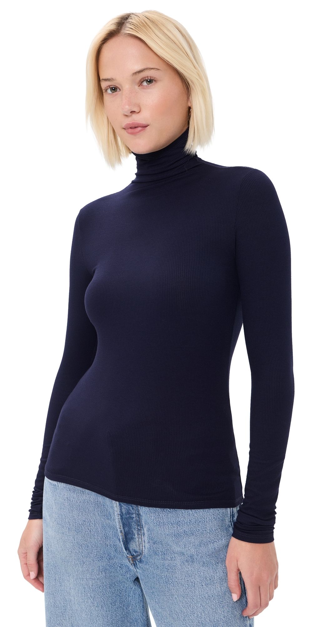 Joe's Jeans The Tony Long Sleeve Top Rich Navy XS