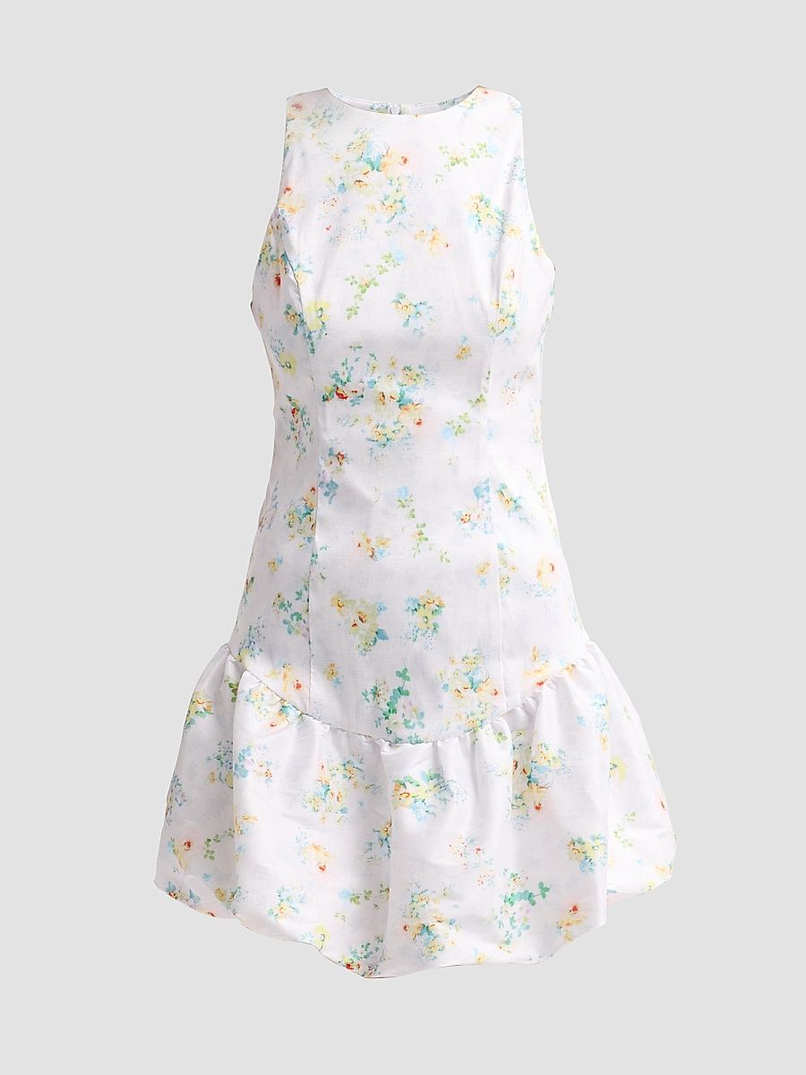 Women's Birgit Pastel Meadow Taffeta Mini Dress - Pastel - Size 0
