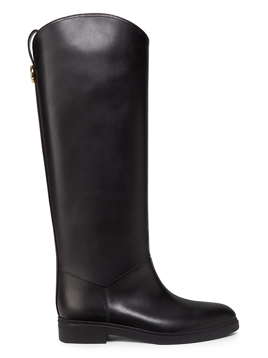 Women's Kilda Smooth Leather Boots - Black - Size 8