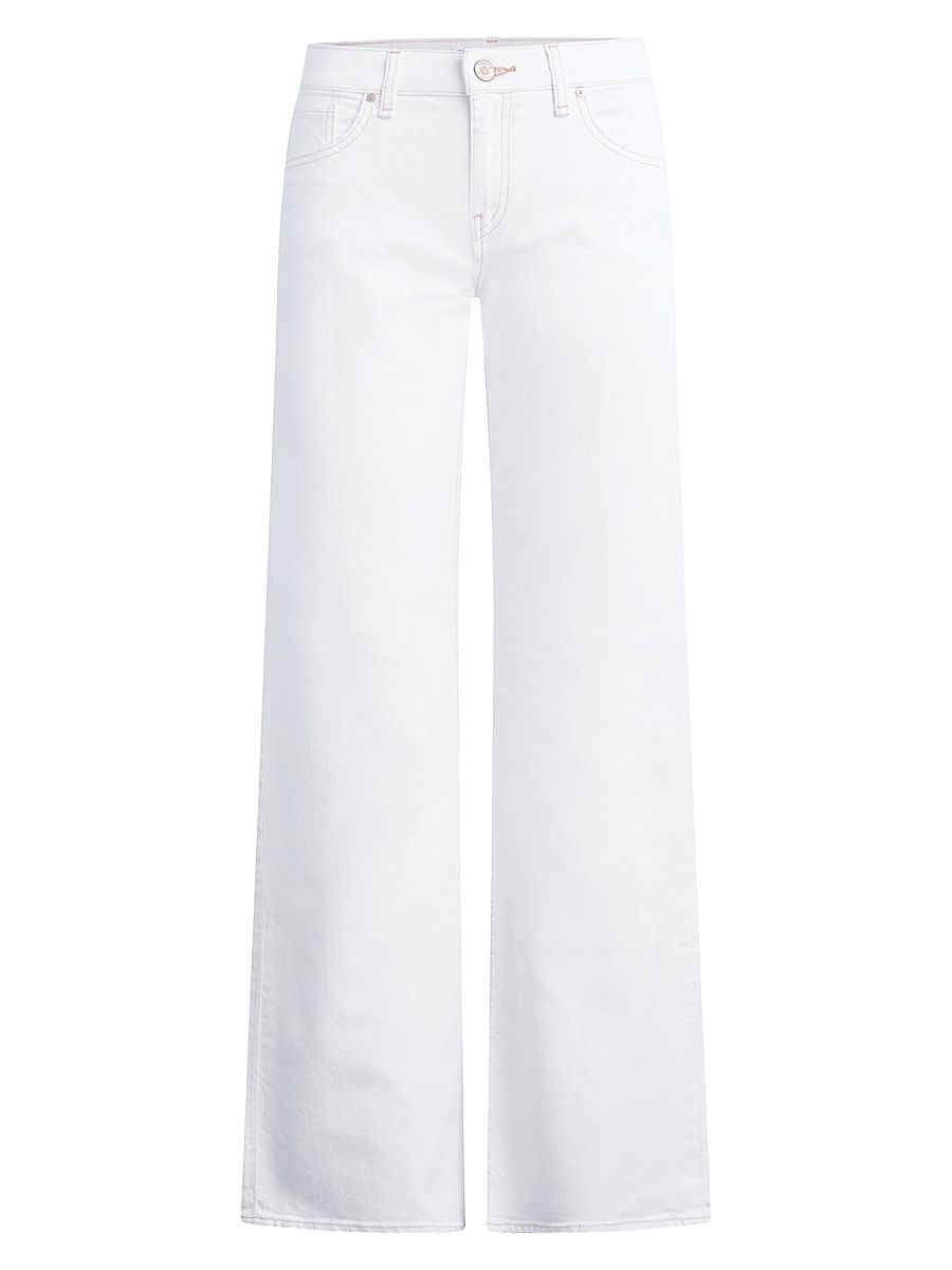 Women's Kelli Low-Rise Straight-Leg Jeans - White - Size 34