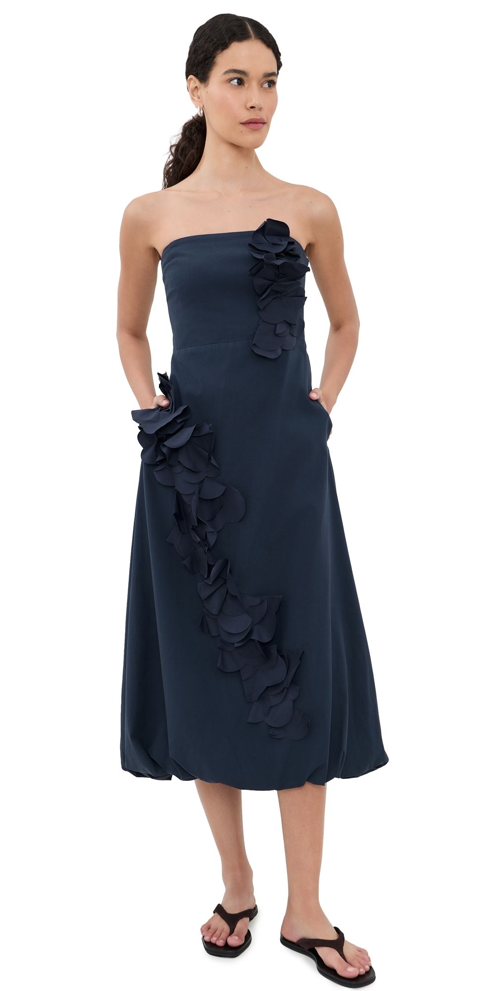 Ramy Brook Zaria Dress Navy 10
