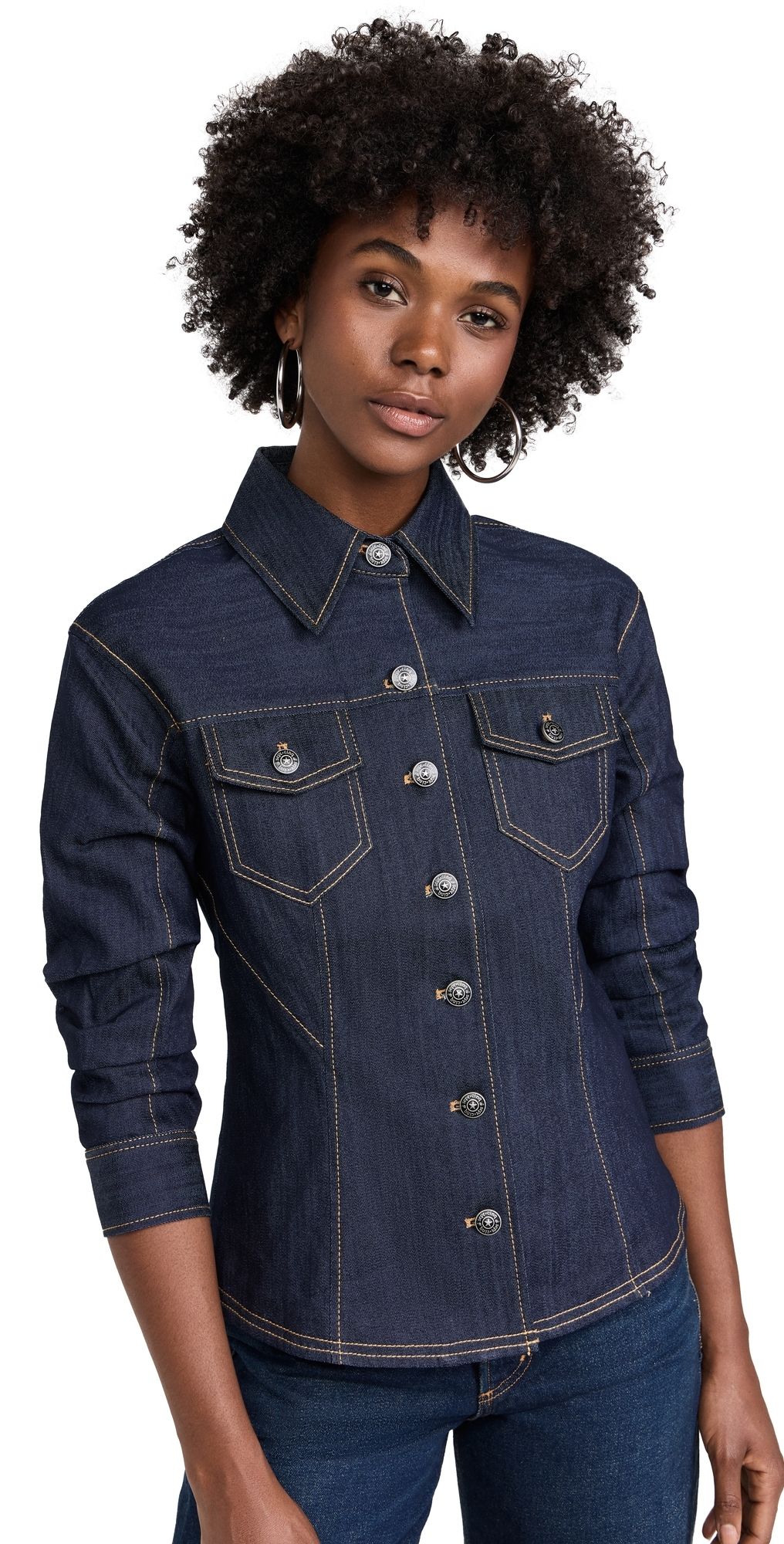 Cinq à Sept Denim Scrunched Canyon Jacket Indigo 10