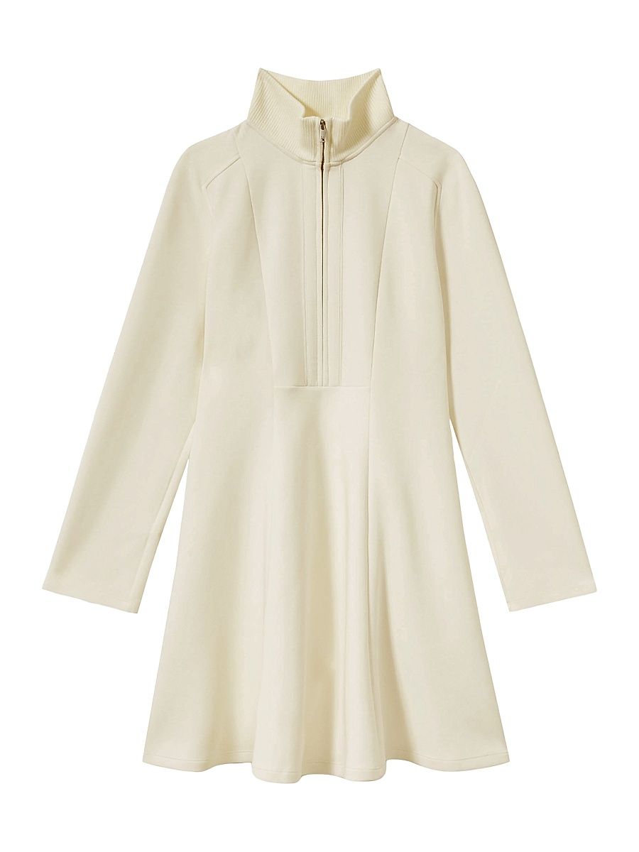 Women's Krysta Cotton-Blend Fit-&-Flare Minidress - Ivory - Size XL