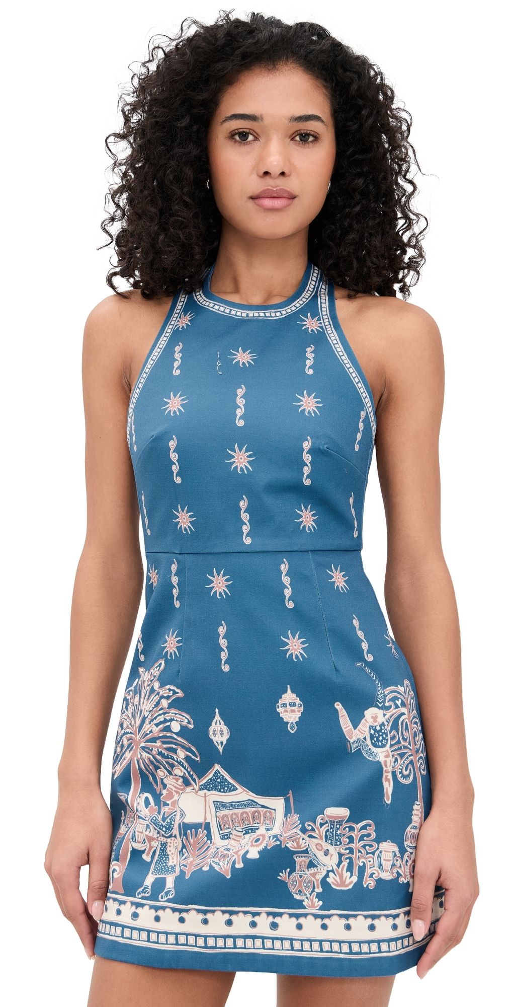 ALÉMAIS Acacia Mini Dress Blue 4