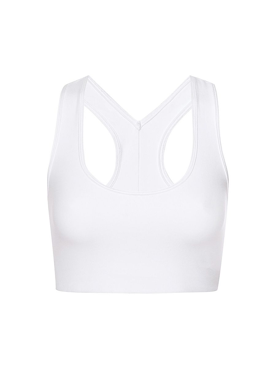 Women's Simplicity Longline Sports Bra - Cloud White - Size Small